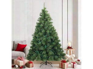 Sapin de noël artificiel, arbre de noël à branches articulées vert 210 cm shl643
