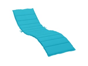 Coussin de transat, coussin pour bain de soleil tissu oxford (100% polyester) turquoise cf56242