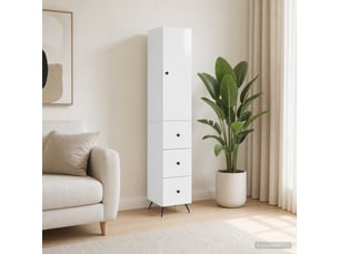 Armoire <strong></strong> <strong></strong> coloris blanc largeur 34.5 cm