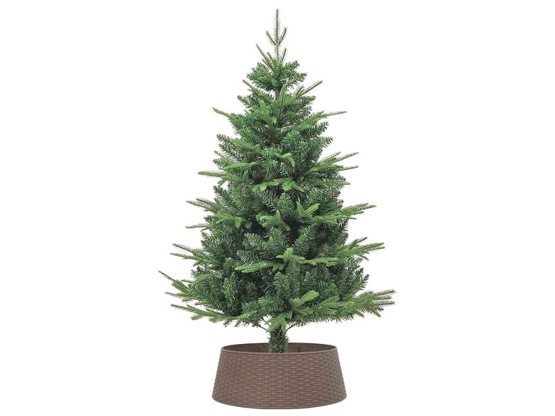  Jupe de sapin de noël marron ø65x23 cm plastique cf61956  - Conforama D