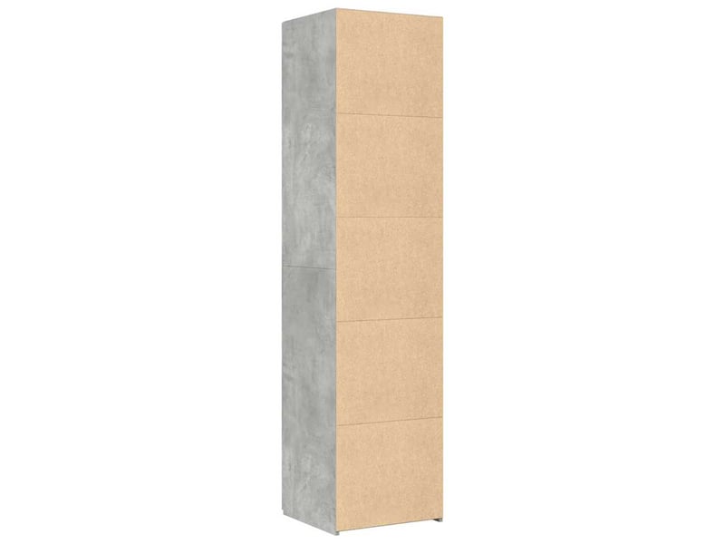  Buffet haut - bahut - meuble de rangement gris béton 45x42,5x185 cm bois d'ingénierie  - Conforama D