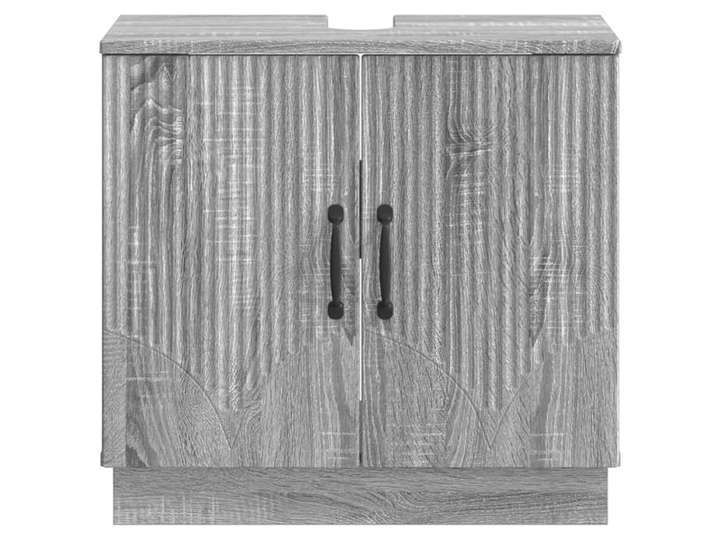  Meuble sous lavabo de salle de bain hoorn sonoma gris cf64916  - Conforama D