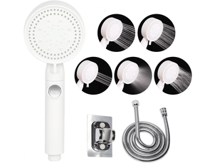 Pommeau de douche à haute pression économie d'eau, douchette douche salle de bain réglable à 5modes