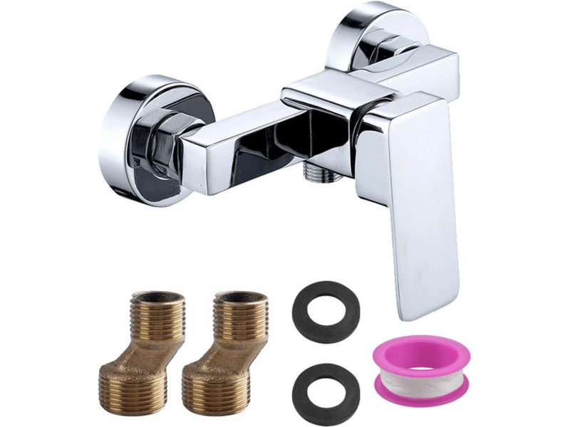  Mitigeur de douche monocommande mitigeur de douche mural filetage g12 convient à un usage résidentiel et commercial  - Conforama A