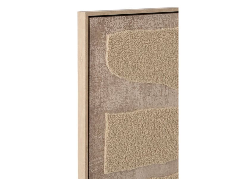  Tableau déco abstrait karl 102x152cm beige  - Conforama B