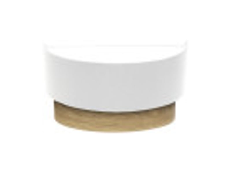  Applique murale fabrilamp tania blanc bois clair 1 x e27 15x30x16 cm 188361001 - Conforama B