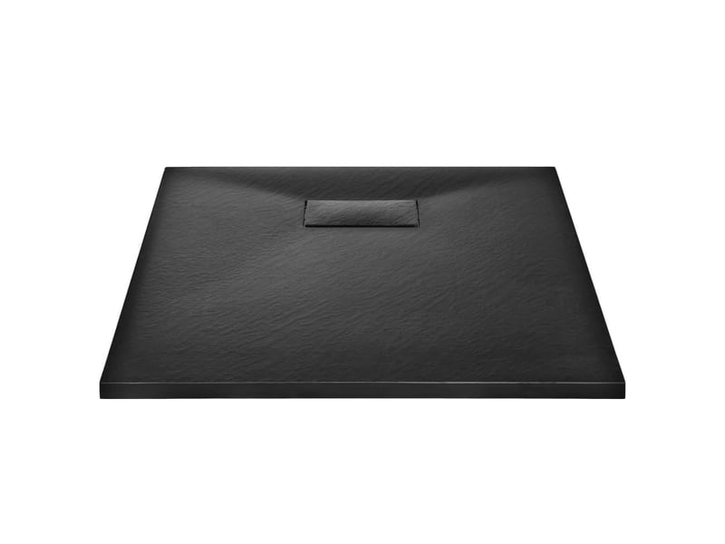  Bac de douche receveur de douche rectangulaire salle de bain maison intérieur trou de drain standard de 9 cm smc 90 x 70 cm noir 02_0003455  - Conforama C