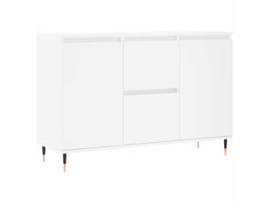 Buffet - bahut - meuble de rangement blanc 101,5x35x70 cm bois d'ingénierie