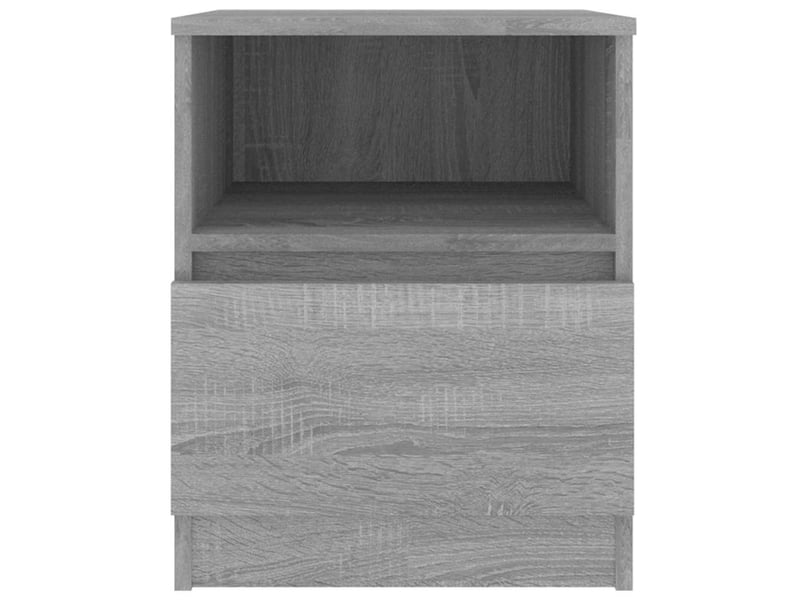  Lot de 2 tables de chevet - cabinet de chevet - table de nuit sonoma gris 40x40x50cm bois d'ingénierie  - Conforama D