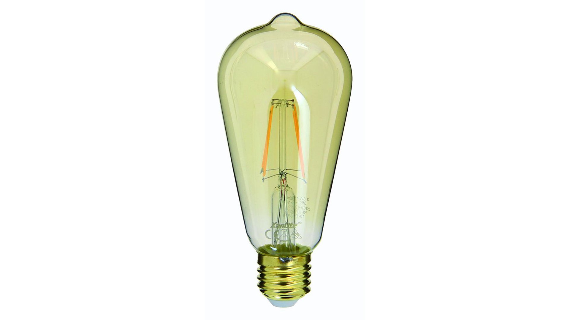 AMPOULE STD EDISON 3.8W E14 Jaune Conforama