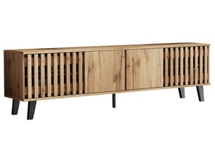 Meuble tv coloris bois clair 180 cm <strong></strong> <strong></strong>