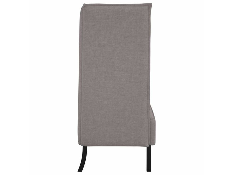 Canapé à haut, canapé de salon dossier taupe 109 x 56 x 121 cm tissu - Conforama E