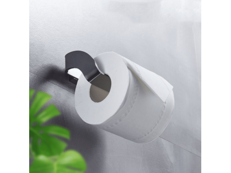  Porte-papier toilette universel chromé, porte-essuie-tout créatif tout en cuivre, étagère de rangement pour toilettes  - Conforama D