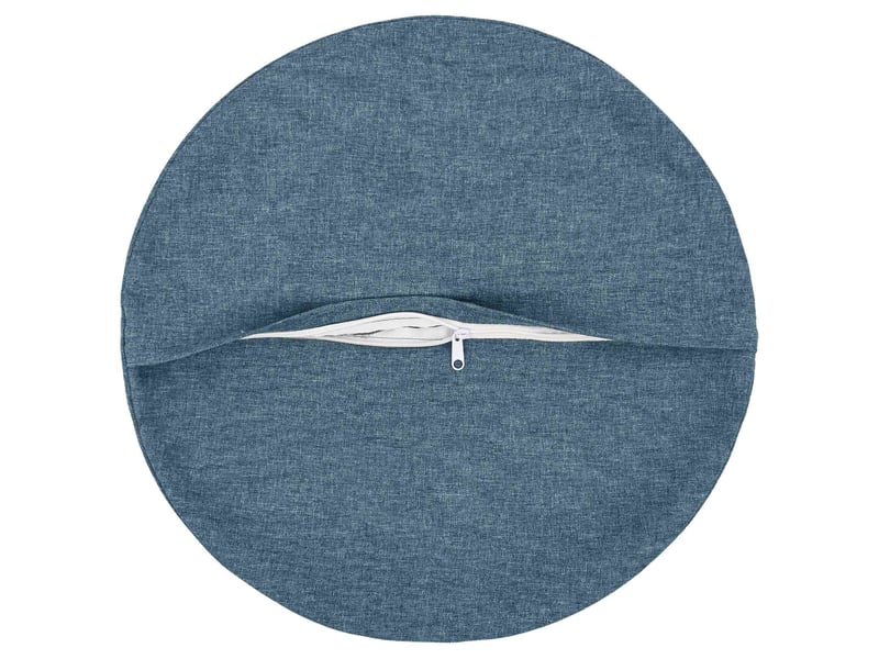  Lot de 6 housses de coussin heerlen bleu denim ø 50 cm tissu cf49596  - Conforama C