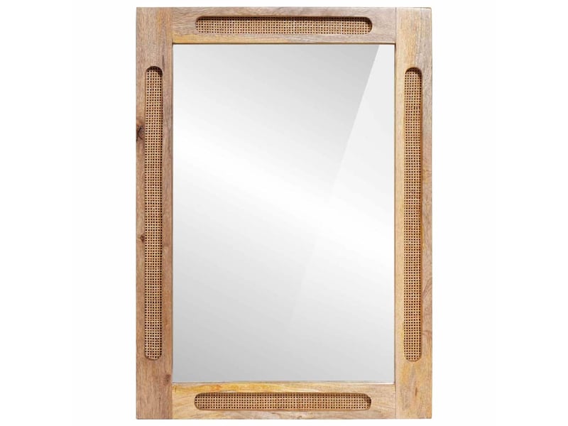  Miroir de salle de bain, miroir de toilette avec miroir marron 50 x 2,5 x 70 cm cf62529  - Conforama A