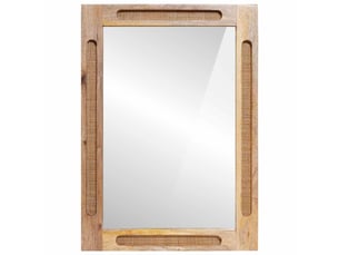 Miroir de salle de bain, miroir de toilette avec miroir marron 50 x 2,5 x 70 cm cf62529