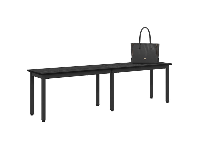  Banc d'entrée, banc d'intérieur chêne noir 160x35x45 cm bois d'ingénierie  - Conforama C