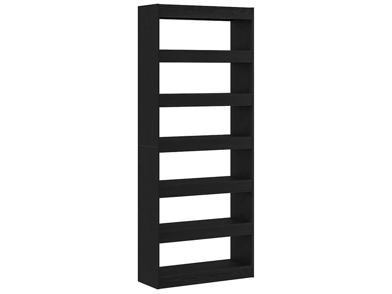 Bibliothèque 6 niveaux, armoire à livres 80 x 30 x 198 cm bois d'ingénierie shl1206 - Conforama A