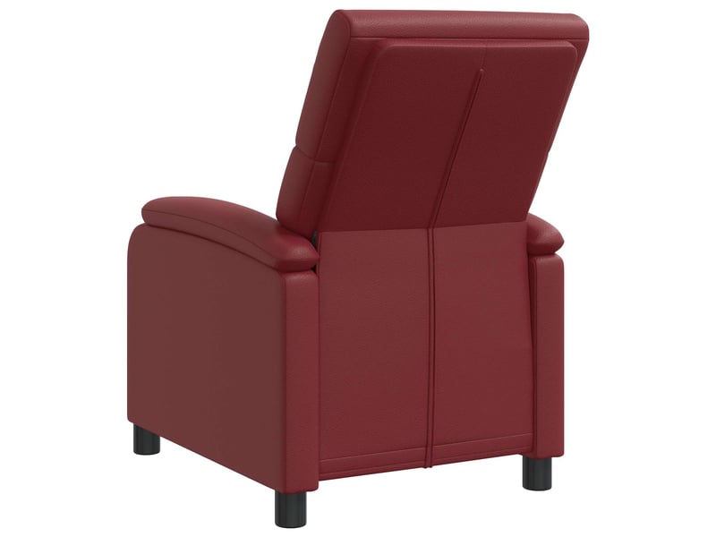  Vidaxl fauteuil inclinable bordeaux simili cuir  - Conforama E