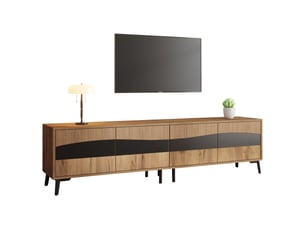 Meuble tv coloris naturel 180 cm <strong>TCQPZ</strong> <strong></strong>