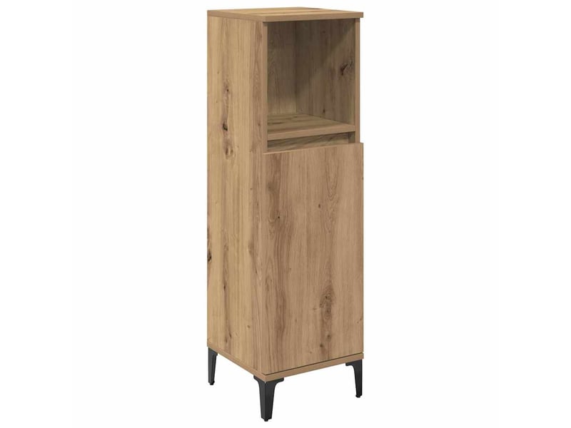  Ensemble de mobilier de salle de bain 3 pièces chêne artisanal cf64448  - Conforama D