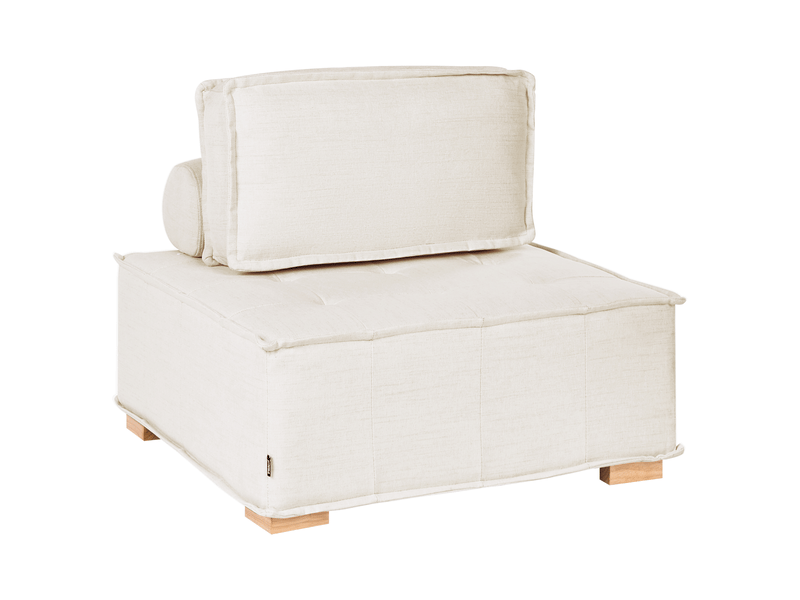 Module fauteuil tibro tissu blanc cassé - Conforama A