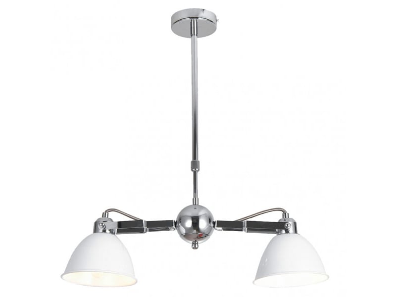  Fabrilamp buri, lampe, moderne, 2 x e27, blancchromé, 52-81 x 52 x 15.5 cm 143152001 - Conforama A