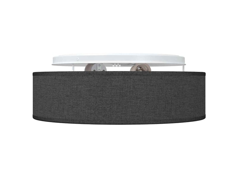  Lampe de plafond, plafonnier noir 38x38x13,5 cm tissu shl8206  - Conforama E