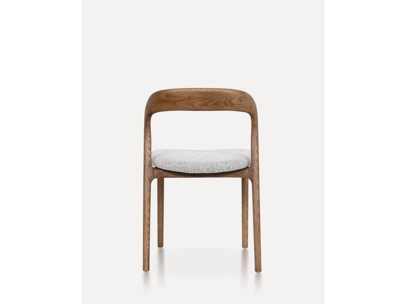  Chaise de salle à manger chaise en bois structure en bois teintes naturel et blanc cassé  - Conforama B