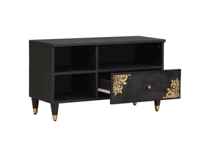 Meuble tv coloris noir 80 cm <strong></strong>  <strong></strong>
