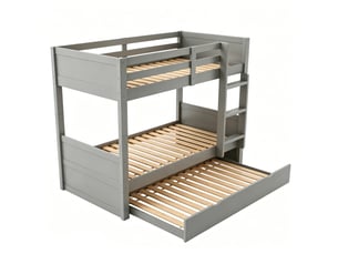 Lit superposé 90x200 cm VVBV cao-LDB00579AAE-conf-NEW coloris gris
