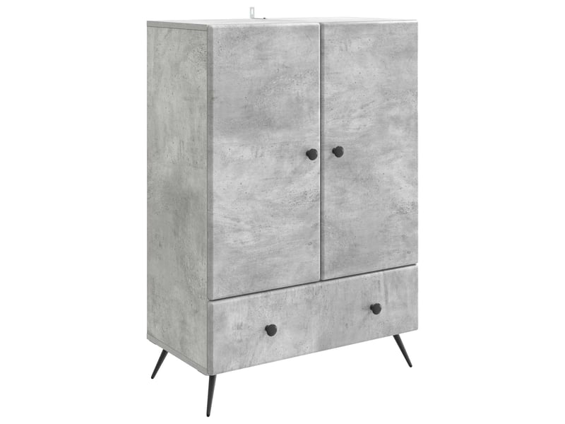  Buffet - bahut - meuble de rangement gris béton 66 x 34,5 x 95 cm bois d'ingénierie  - Conforama A