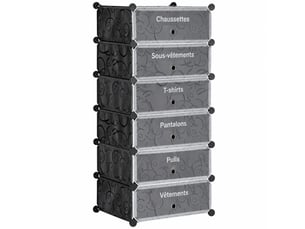 Etagère 49 cm coloris noir  