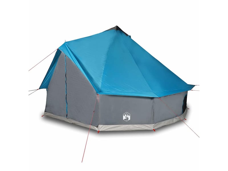 Tente de camping, tente familiale tipi 12 personnes bleu imperméable  - Conforama D