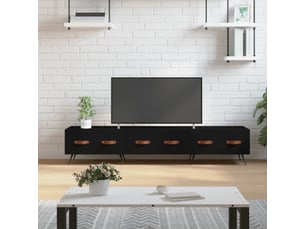 Meuble tv coloris noir 150 cm <strong></strong>  <strong></strong>