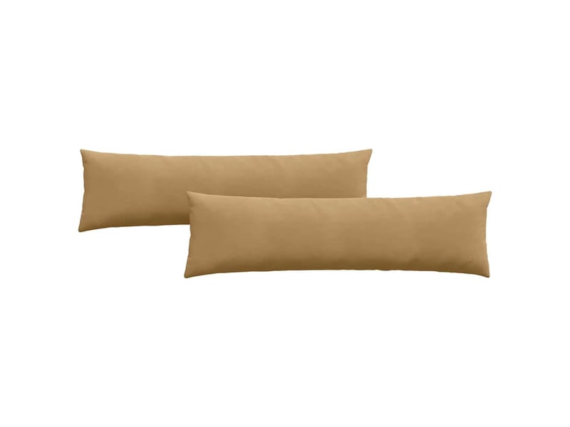 Lot de 2 coussins de canapé, coussins décoratifs marron 145 x 40 cm cf59123 - Conforama A