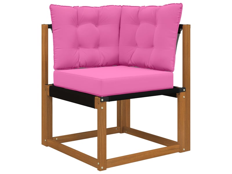  Coussin de canapé d'extérieur, coussin de chaise polyester rose 50,5 x 50,5 cm cf54135  - Conforama C