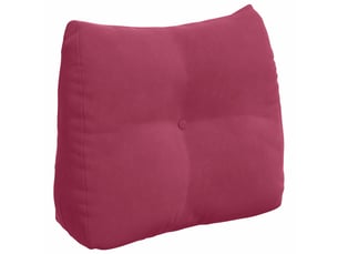 Coussin de dos, coussin de dossier bordeaux 60 x 24 x 50 cm velours cf54604