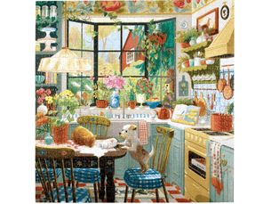 Puzzle 1000 pieces - springtime kitchen