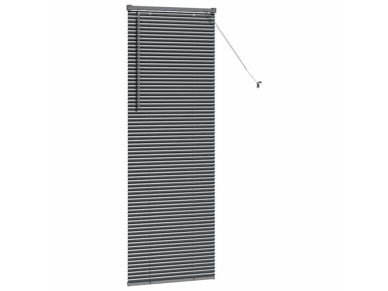 Store vénitien, store de fenêtre gris foncé 175 x 65 cm 25 mm aluminium cf47904 - Conforama E