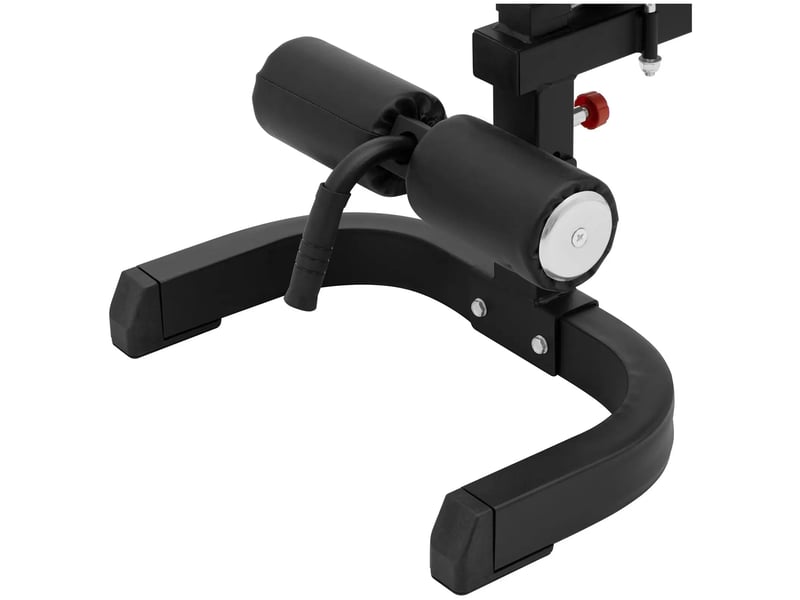  Banc de musculation capacité de charge jusqu'à 150 kg réglable inclinaison de 80 180 ° pliable pu acier mousse noir 14_0008397  - Conforama B