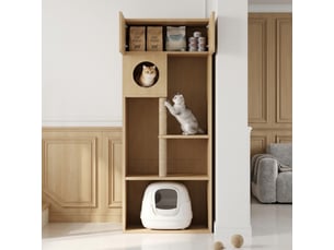 Armoire 2 porte(s) PEXCHO coloris naturel largeur 80 cm