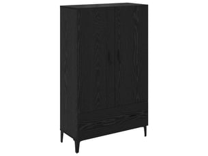 Buffet - haut armoire avec tiroir chêne noir 70 x 31 x 115 cm