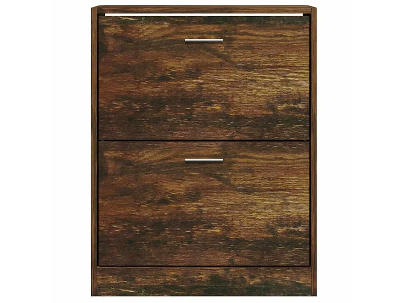  Meuble à chaussure | armoire à chaussures chêne fumé 63x24x81 cm bois d'ingénierie  - Conforama D