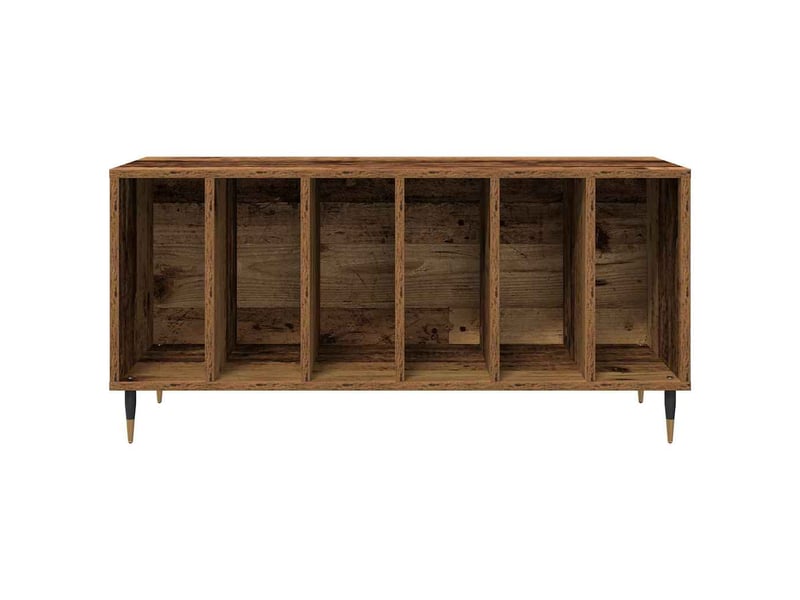 Vidaxl meuble à vinyles bois ancien 100 x 38 x 48 cm bois d'ingénierie  - Conforama E