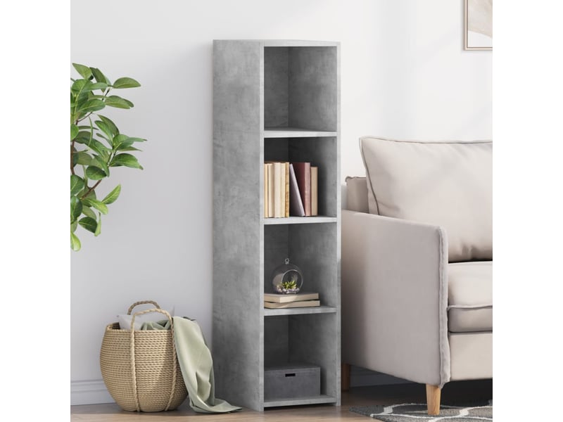  Buffet - bahut - meuble de rangement gris béton 30x41x124 cm bois d'ingénierie  - Conforama B