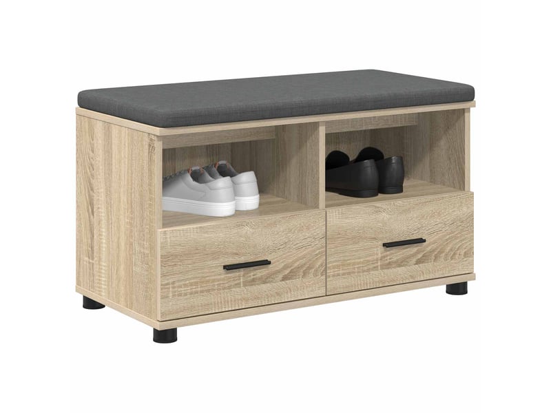  Banc d'entrée, banc interieur chêne sonoma 80x38x46 cm  - Conforama C