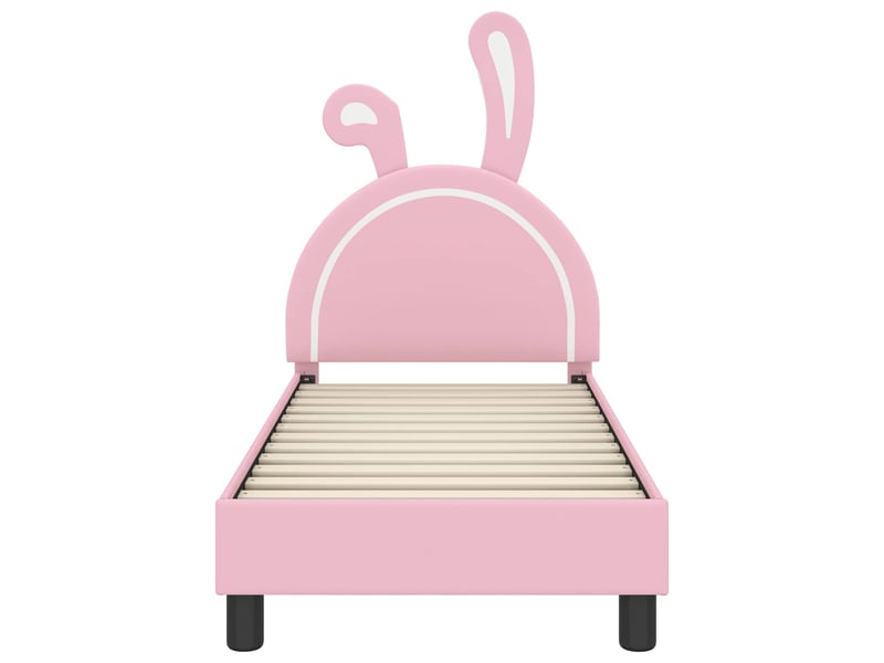 Lit simple- lit adulte - cadre de lit pour tout-petit avec tête de lit rose 70 x 140 cm - Conforama D