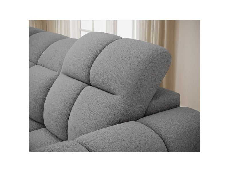  Canapé d'angle électrique fanoti 3 places gris – angle gauche  - Conforama D