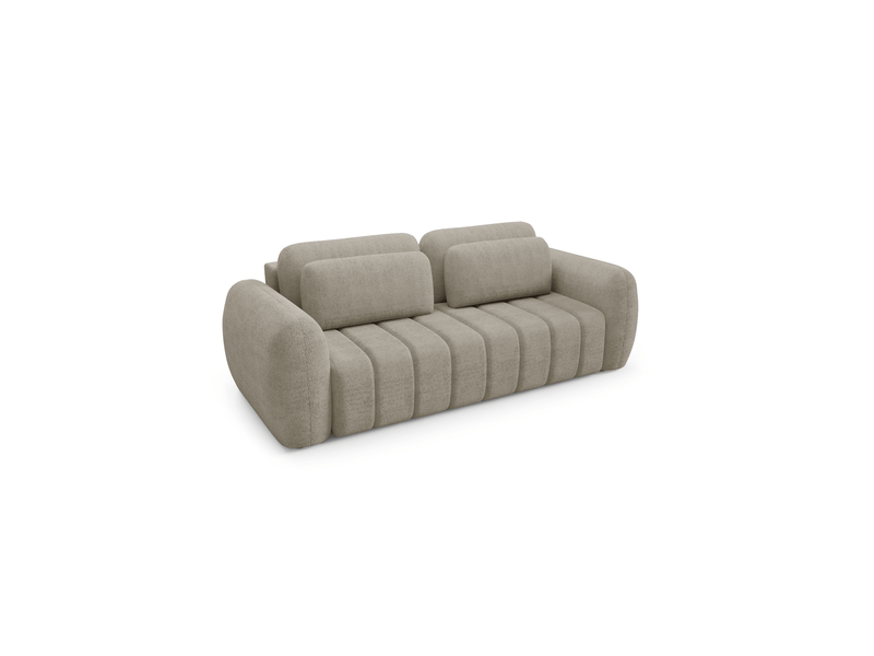  Canapé contii premium avec fonction de couchage couleur : quelle beige fonce  - Conforama C